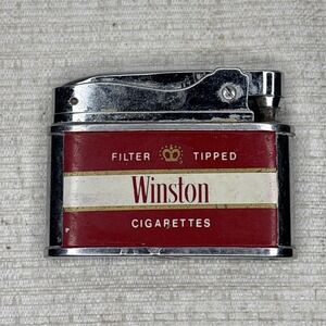 Vtg WINSTON Cigarette Lighter Sarome "Swallow"‎ Japan Excellent Automatic